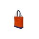 Kolibri-Strandtasche 33x38x13 cm, orange-blau