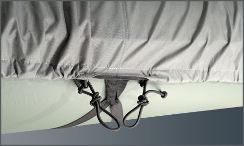 Hummingbird Schlauchbootabdeckung L dunkelgrau 340 - 360 cm lang