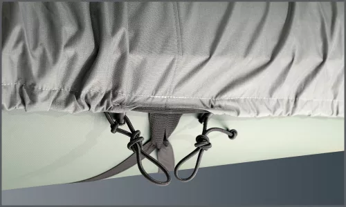 Hummingbird Schlauchbootabdeckung L dunkelgrau 340 - 360 cm lang