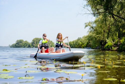 Kolibri KM-390C fehér felfújható kenu légpadlóval