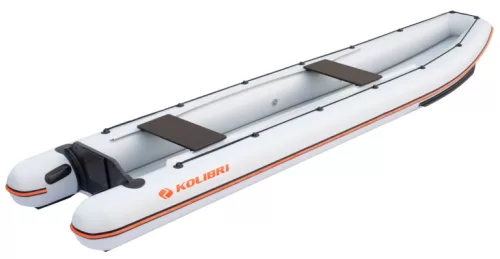 Kolibri KM-390C fehér felfújható kenu teljes merev könyvpadlóval