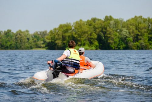 Kolibri KM-460C fehér felfújható kenu teljes merev könyvpadlóval