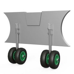   KOEW200 Solides Transport-Hawk-Rad aus Edelstahl, Schwarz/Grün