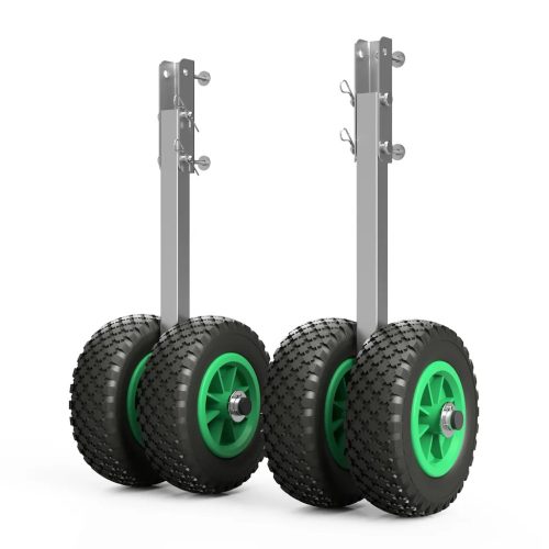 KOEW200 Solides Transport-Hawk-Rad aus Edelstahl, Schwarz/Grün