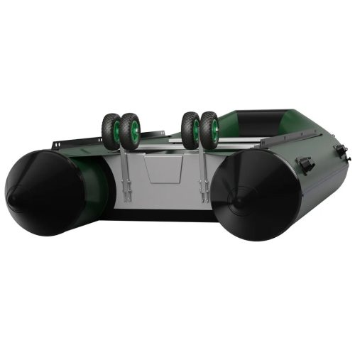 KOEW200 Solides Transport-Hawk-Rad aus Edelstahl, Schwarz/Grün