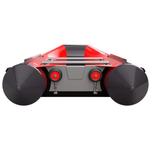 KOLD160 Solides Transport-Hawk-Rad aus Edelstahl, Schwarz/Rot