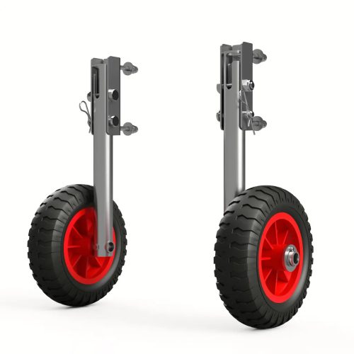 KOLD160 Solides Transport-Hawk-Rad aus Edelstahl, Schwarz/Rot