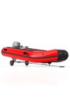 KOTR260-B Összehajtható csónak szállító sólyakocsi tömör kerékkel ​​fekete/piros