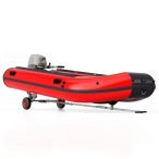   KOTR260-B Összehajtható csónak szállító sólyakocsi tömör kerékkel ​​fekete/piros
