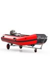 KOTR350-L Összehajtható csónak szállító sólyakocsi tömör kerékkel ​​fekete/piros
