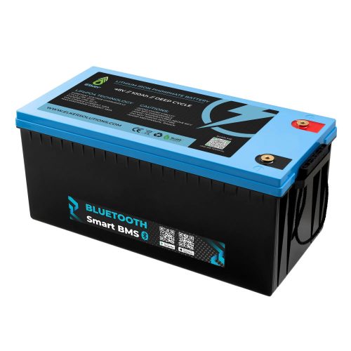 Elker LiFePO4 akkumulátor 48V 100Ah bluetooth-os