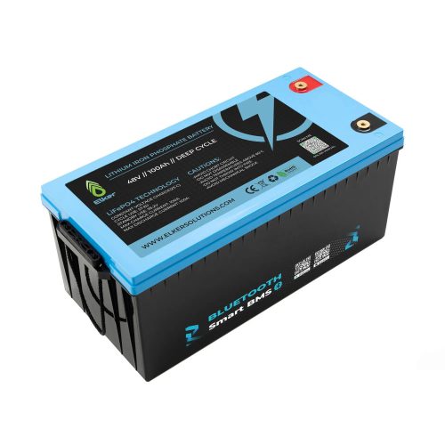 Elker LiFePO4 akkumulátor 48V 100Ah bluetooth-os
