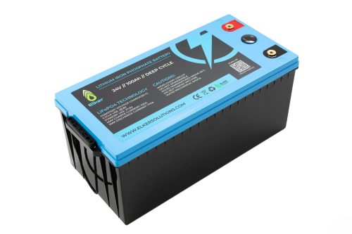 Elker LiFePO4-Akku 24V 100Ah mit LED-Anzeige