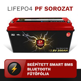 LIFEPO4 akkumulátor PF sorozat