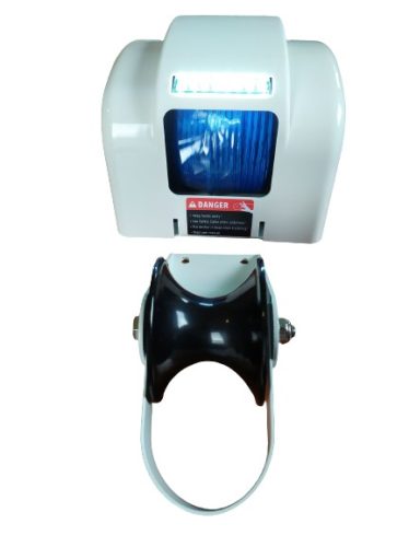 Elektromos horgonycsörlő, 12 V távirányítóval ledvilágítással fehér