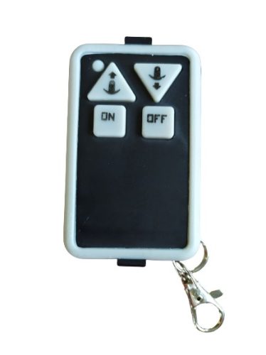 Elektromos horgonycsörlő, 12 V távirányítóval ledvilágítással fehér