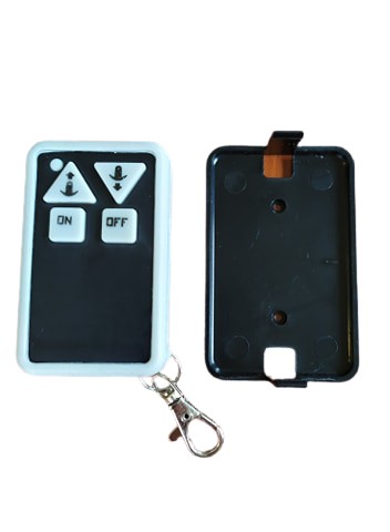 Elektromos horgonycsörlő, 12 V távirányítóval ledvilágítással fehér