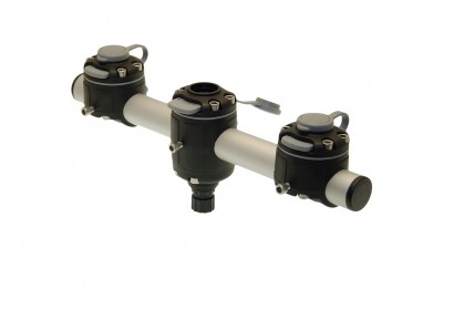 350-MM-VERBINDER MIT 3 STÜCK ROHRVERBINDER UND 1 STÜCK FESTBEFESTIGUNG GM350-3