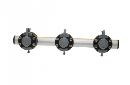 350-MM-VERBINDER MIT 3 STÜCK ROHRVERBINDER UND 1 STÜCK FESTBEFESTIGUNG GM350-3