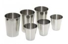GLAS-SET 6 STÜCK EDELSTAHL GL221
