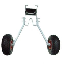   KT-8 aufblasbares, pulverbeschichtetes graues Transportrad aus Metall